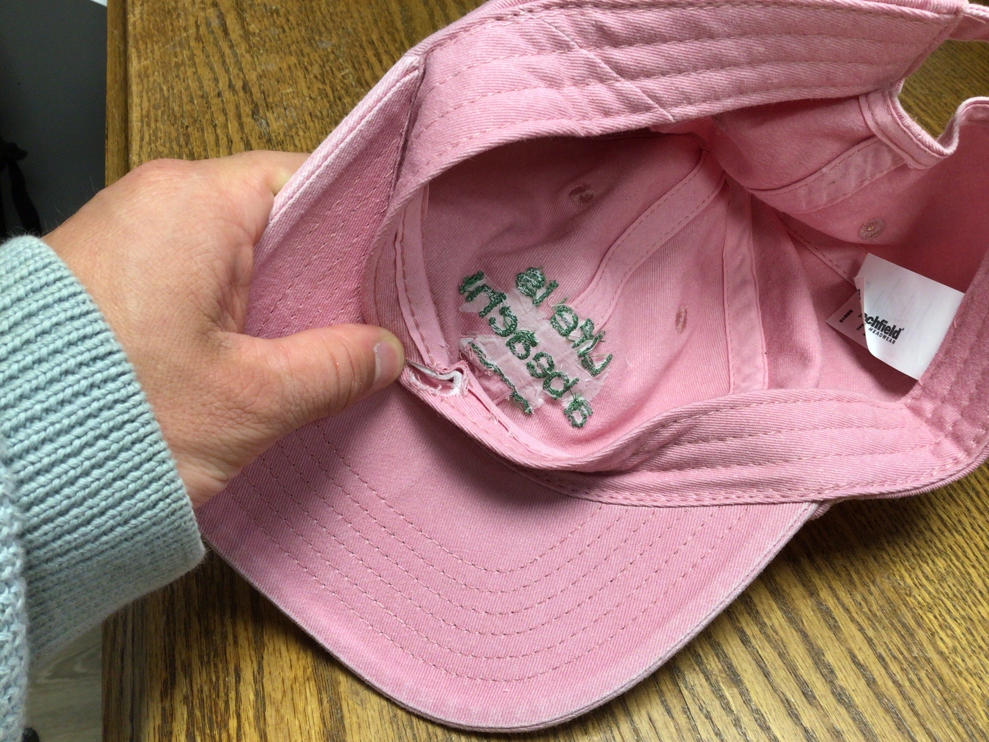 Upcycling Cap rosa
