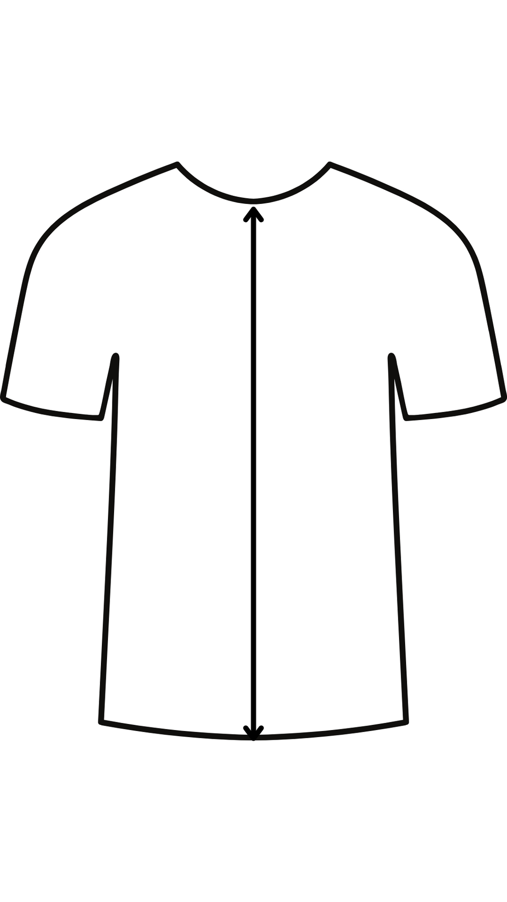Maßanleitung T-Shirt – Körperlänge/Länge messen