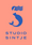 Geschäftslogo: ein mehrjungfrau Symbol mit dem geschäftsnamen, Studio Sintje, darunter