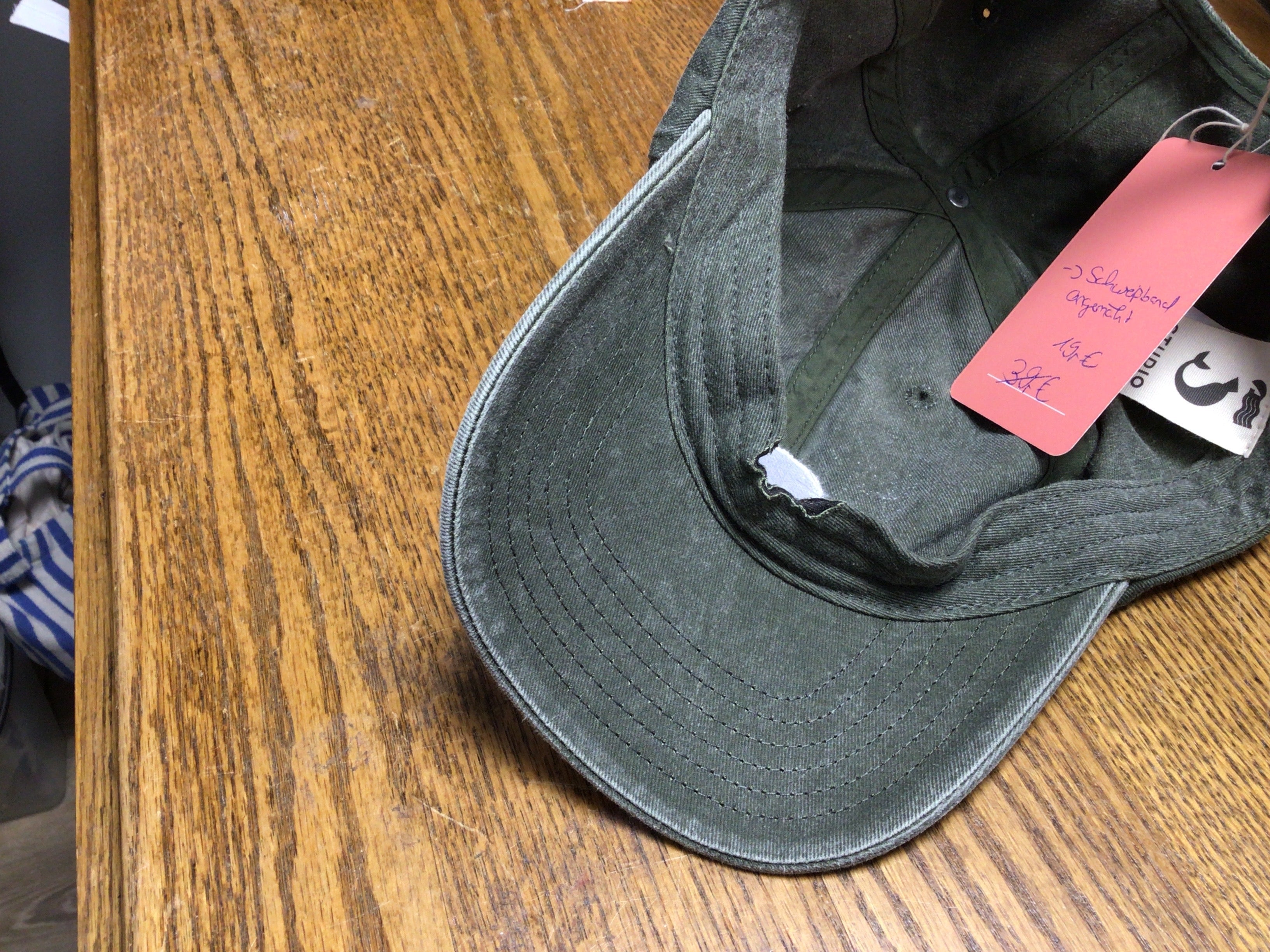Upcycling Cap grün