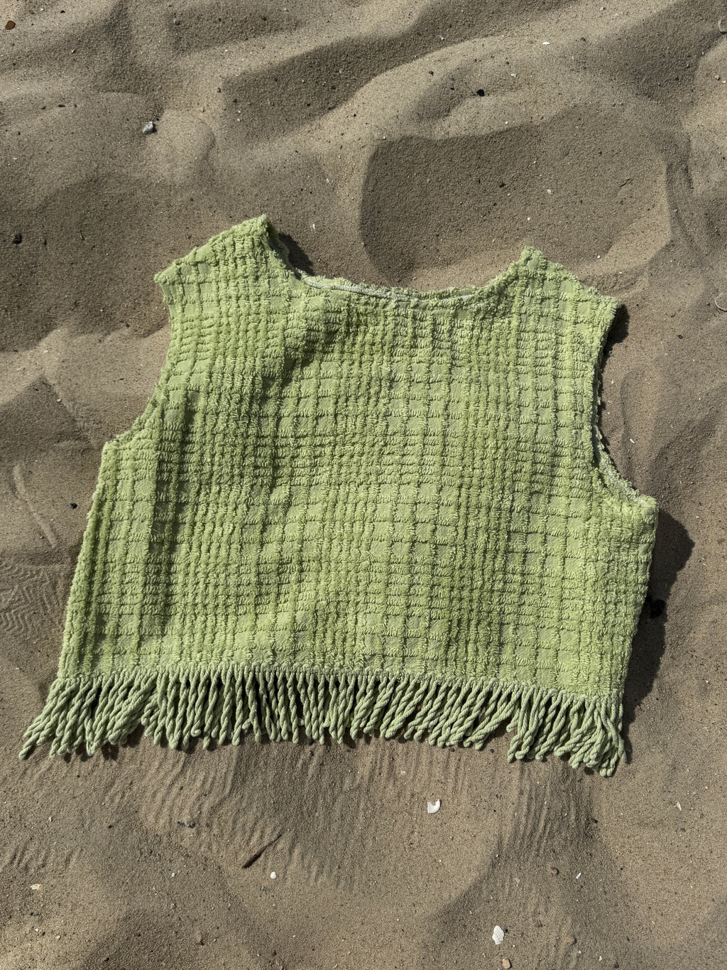Upcycling Frottee Wickelrock aus recyceltem Stoff – handgefertigt