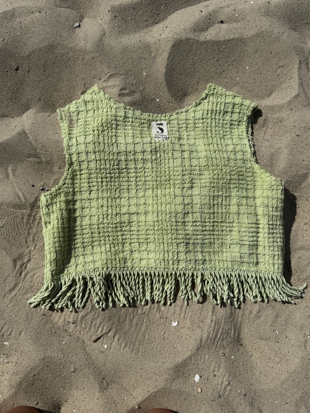 Upcycling Frottee Wickelrock aus recyceltem Stoff – handgefertigt