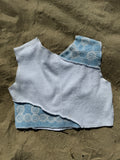 Upcycling Frottee Top aus recyceltem Stoff – handgefertigt