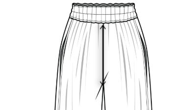 Maßanleitung Hose – Bundhöhe messen